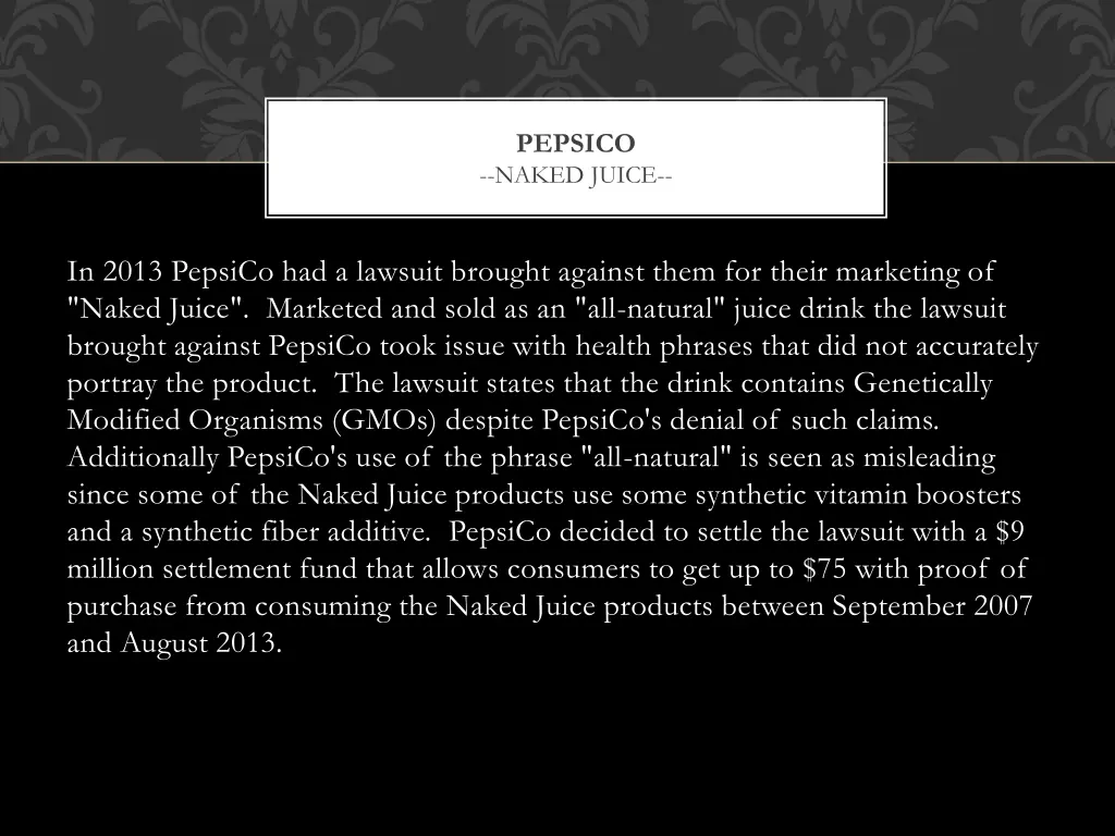 pepsico naked juice