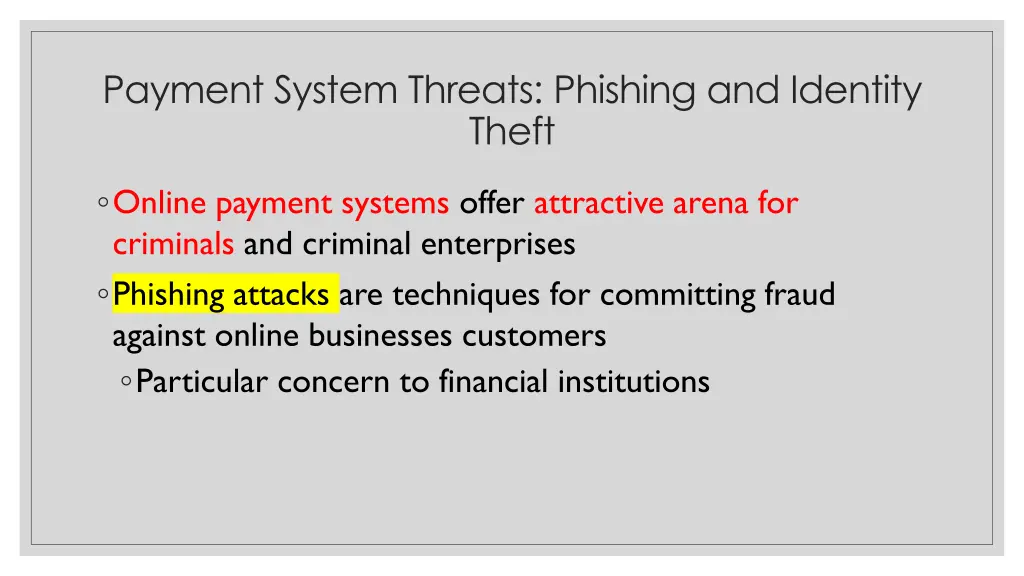 payment system threats phishing and identity theft