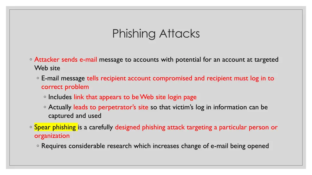 phishing attacks