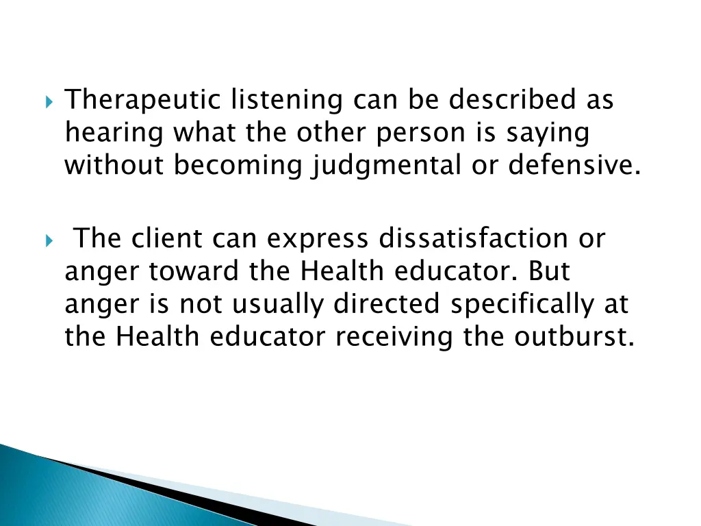 therapeutic listening can be described as hearing