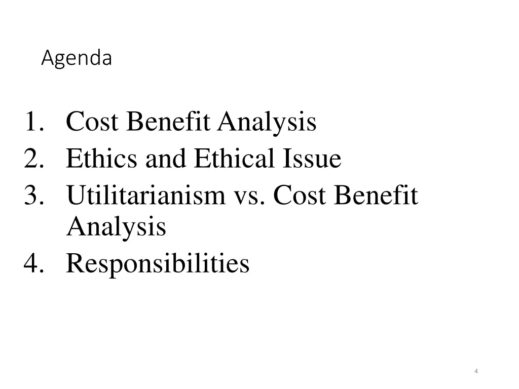 agenda