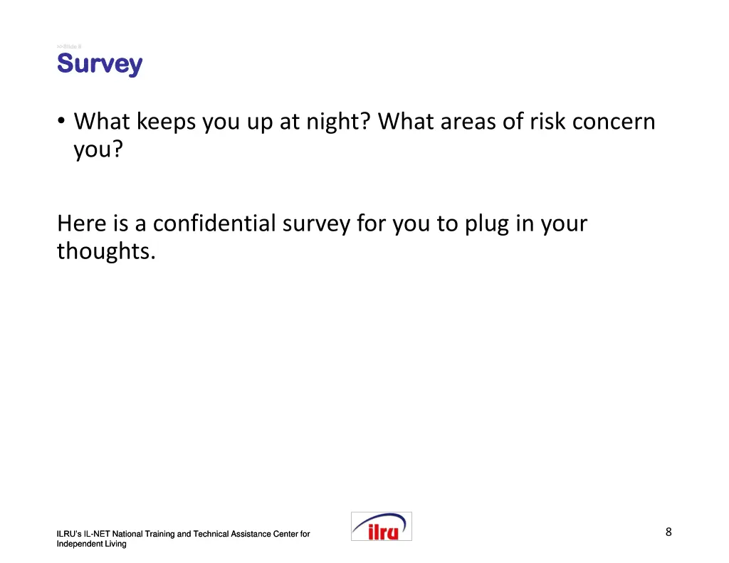 slide 8 slide 8 survey survey