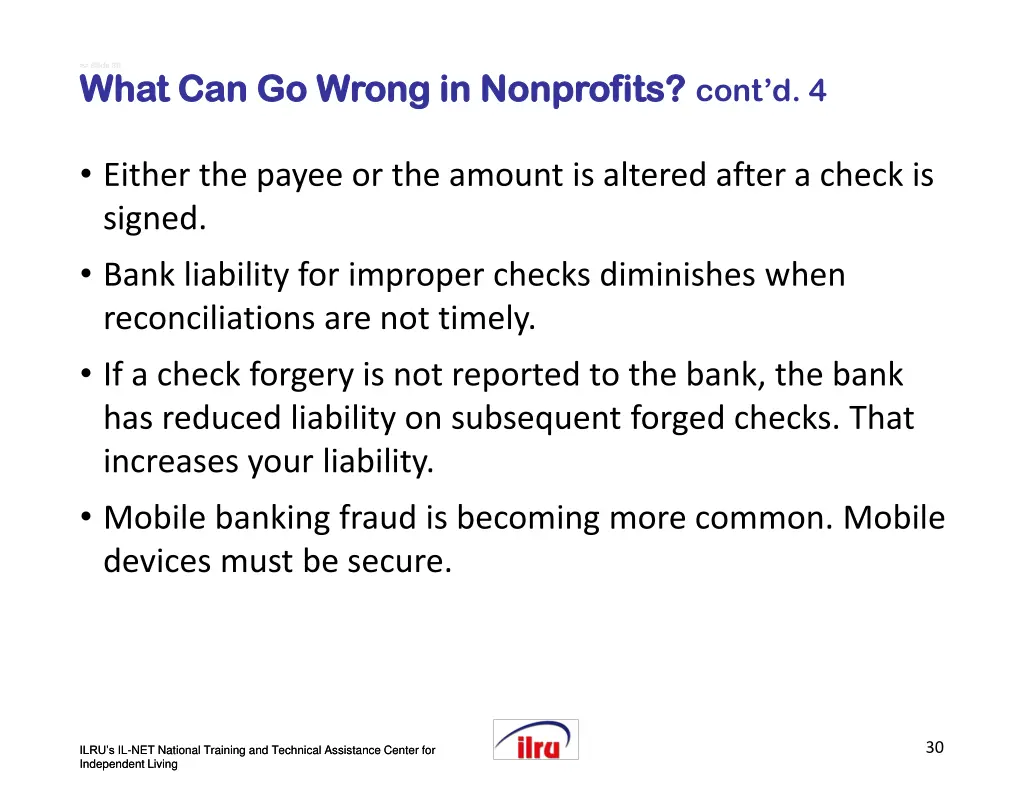 slide slide 30 what can go wrong in nonprofits