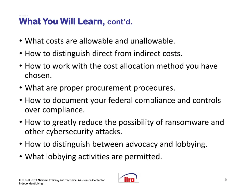 slide slide 5 5 what you will learn what you will