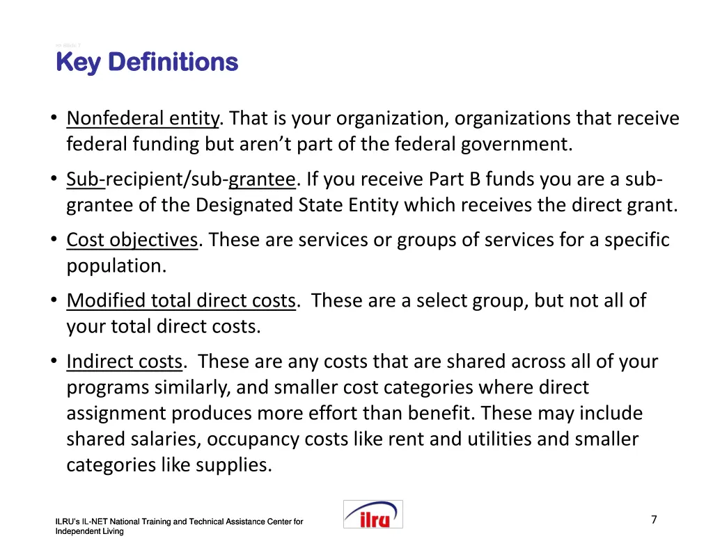 slide slide 7 7 key definitions key definitions