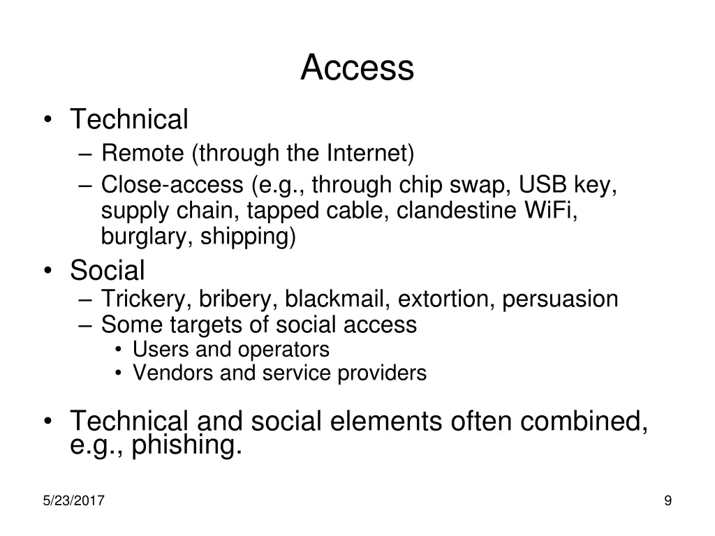 access