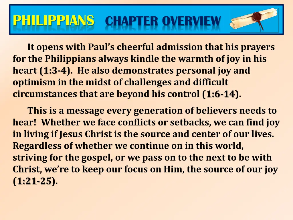 philippians chapter overview 1