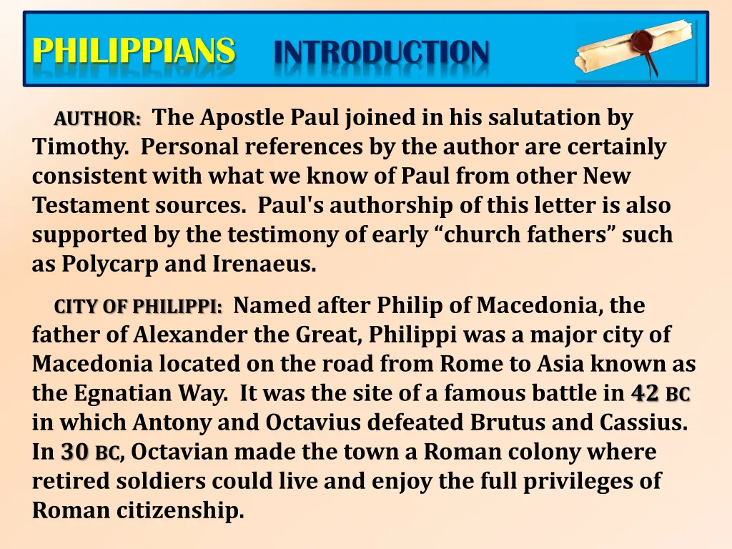 philippians introduction