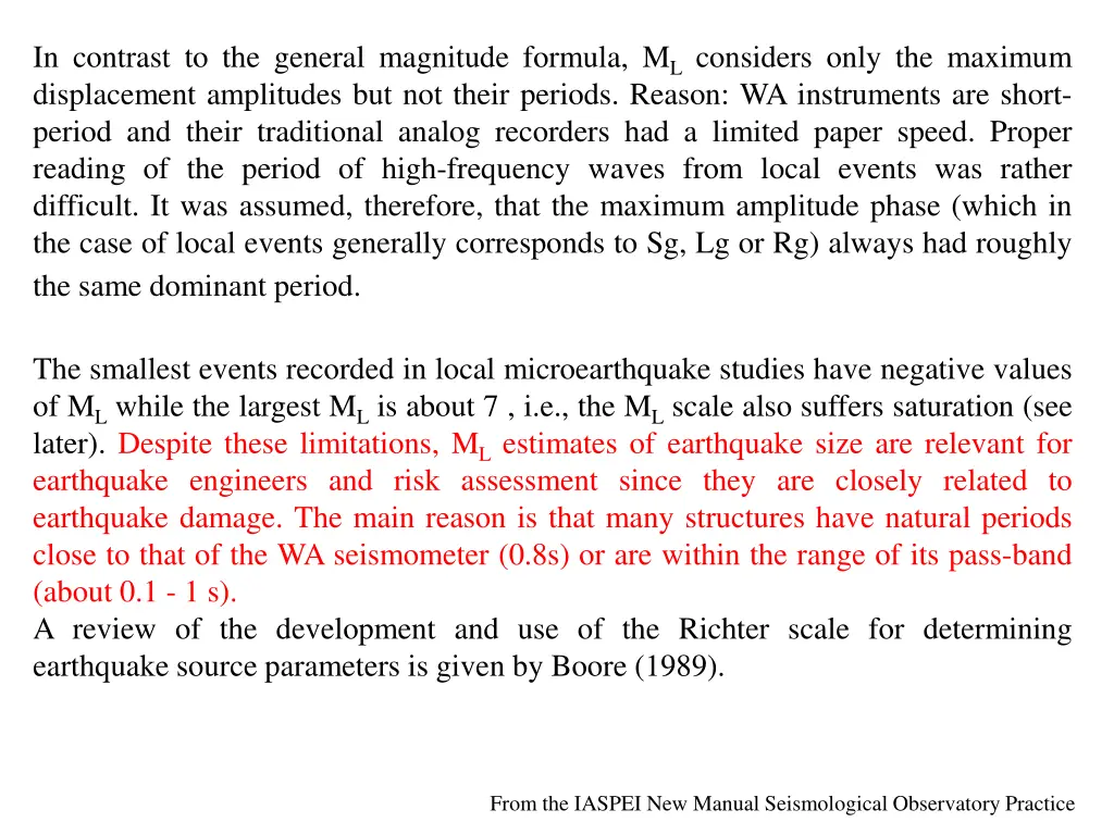 in contrast to the general magnitude formula