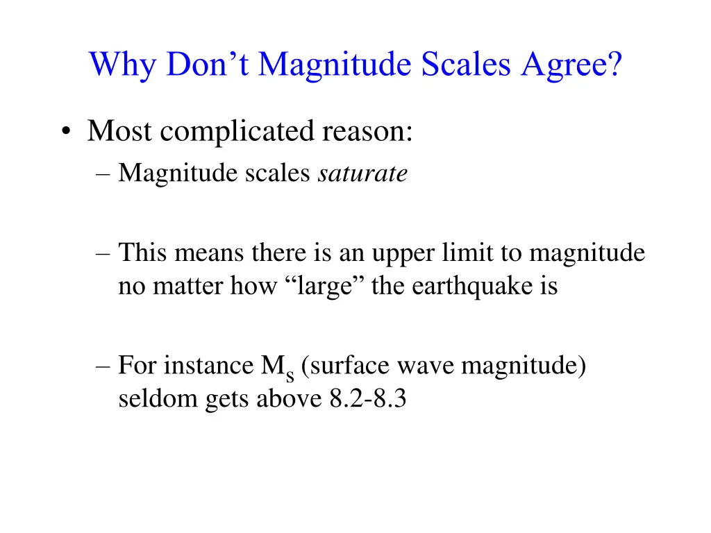 why don t magnitude scales agree 2