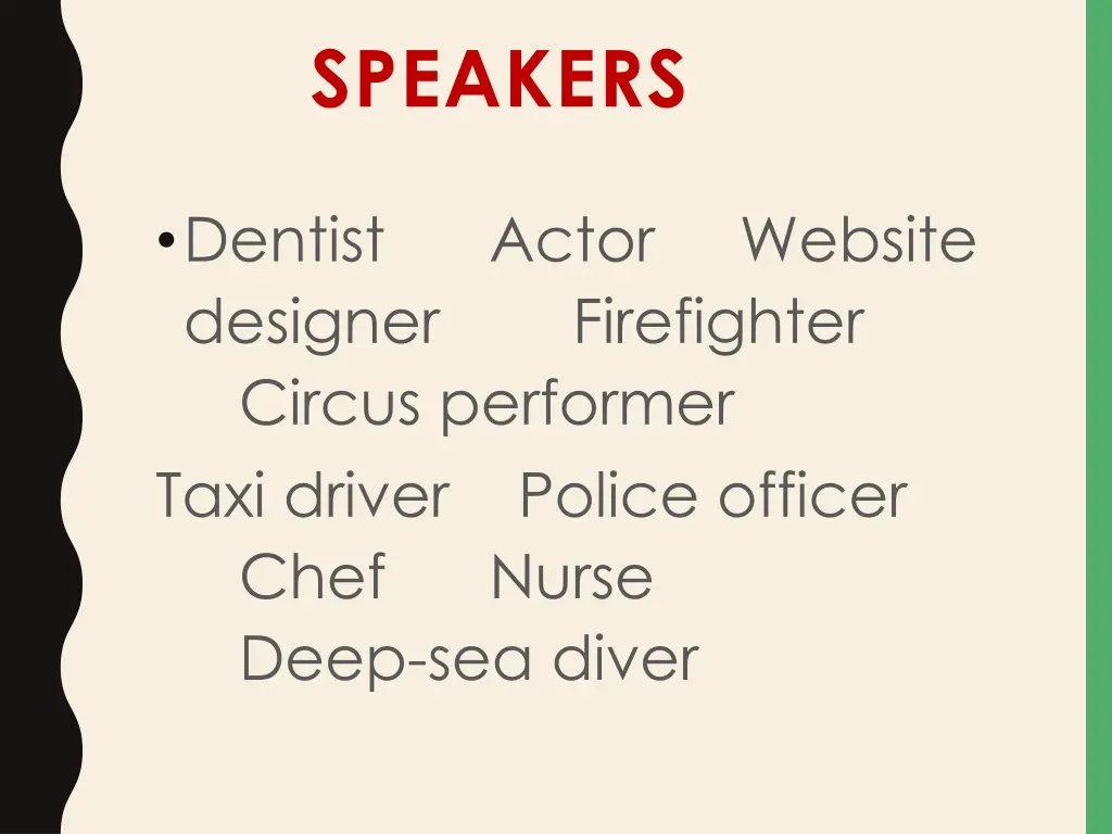 speakers