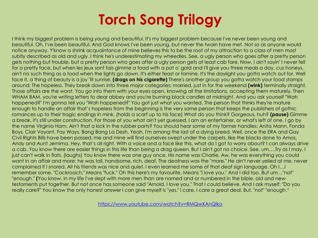 torch song trilogy