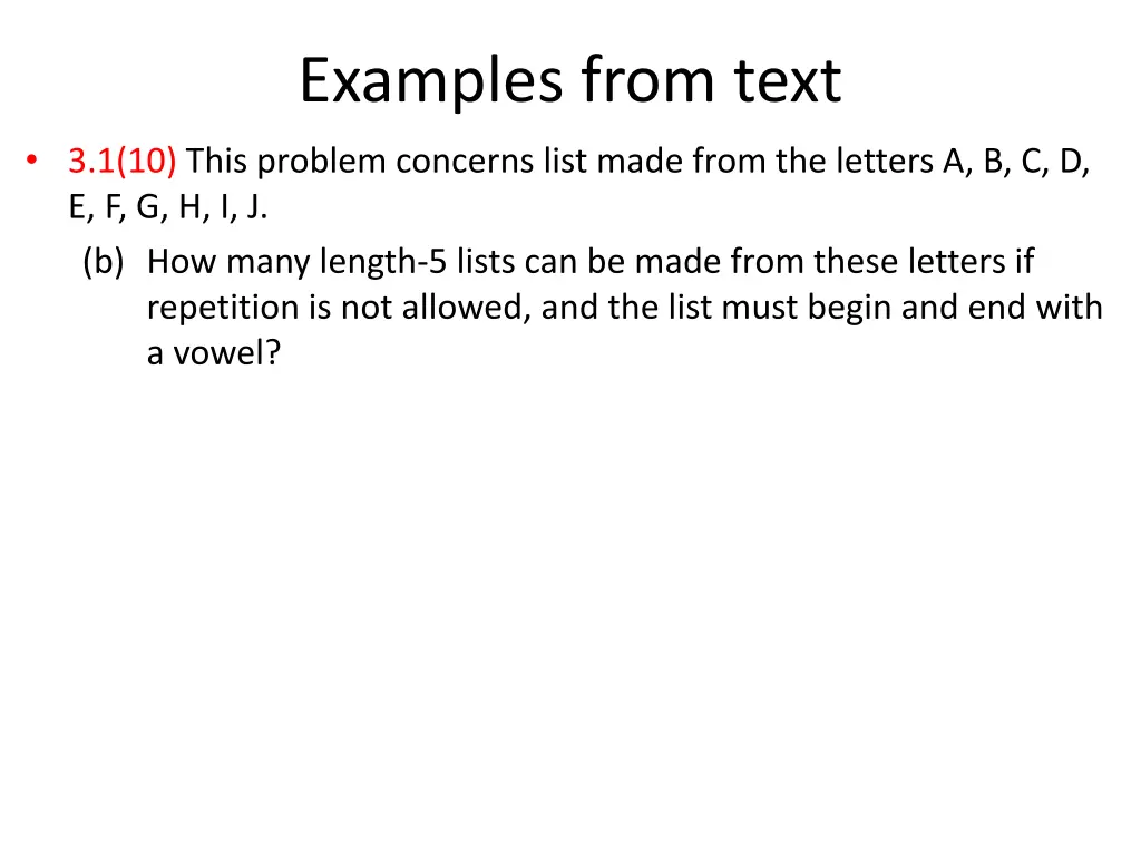 examples from text 3 1 10 this problem concerns