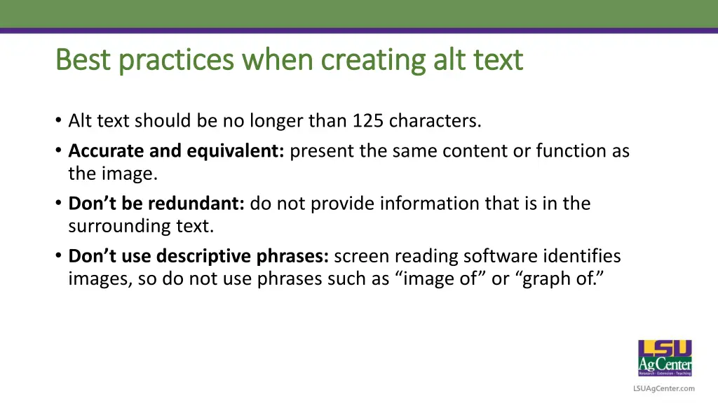 best practices when creating alt text best