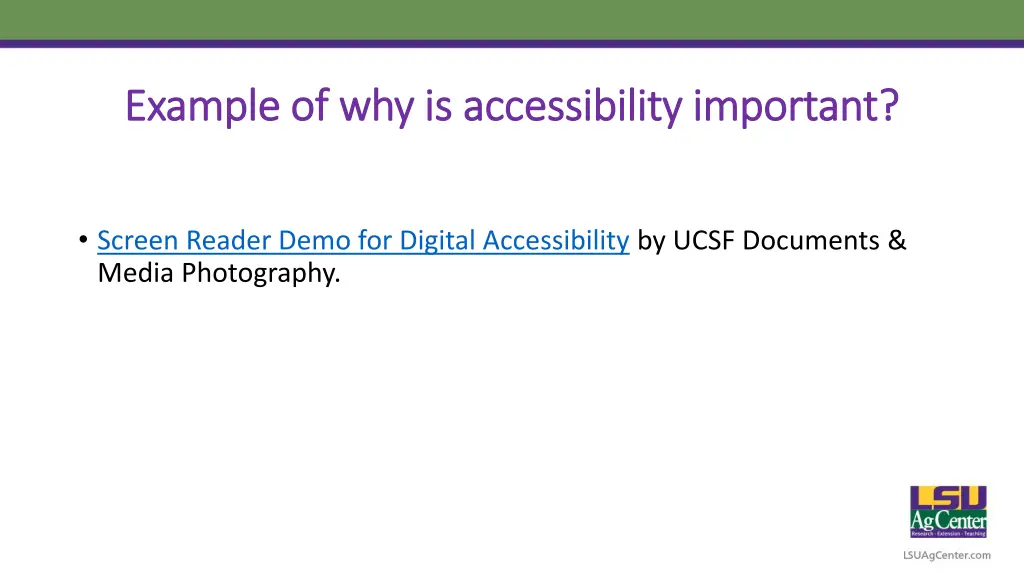 example of why is accessibility important example