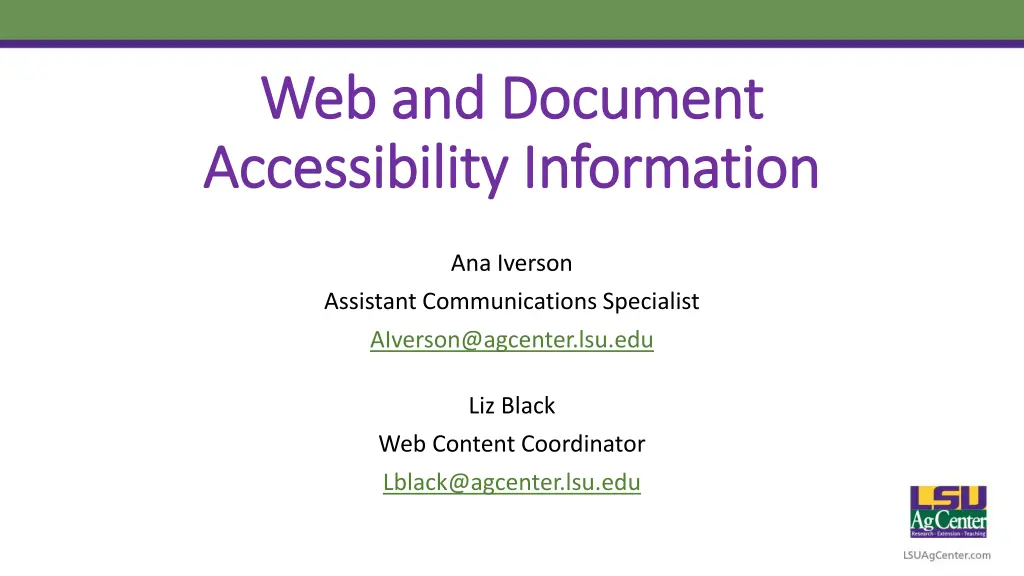 web and document web and document accessibility