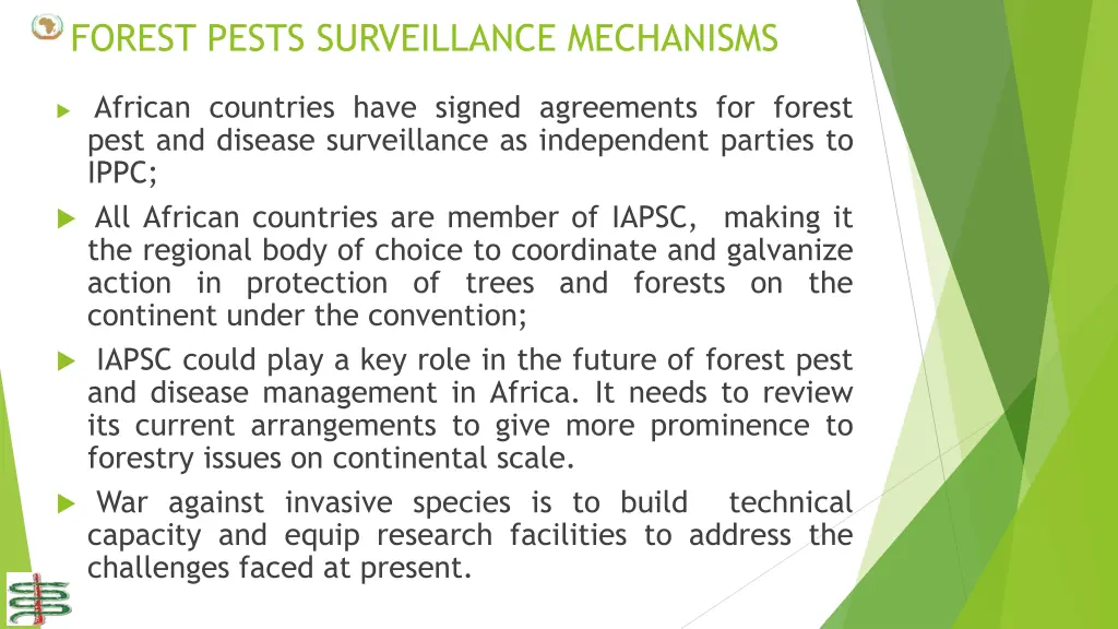 forest pests surveillance mechanisms