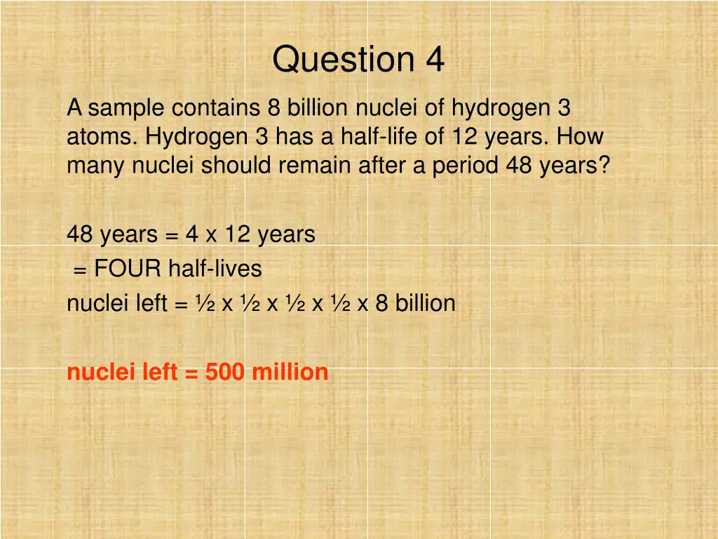 question 4 1