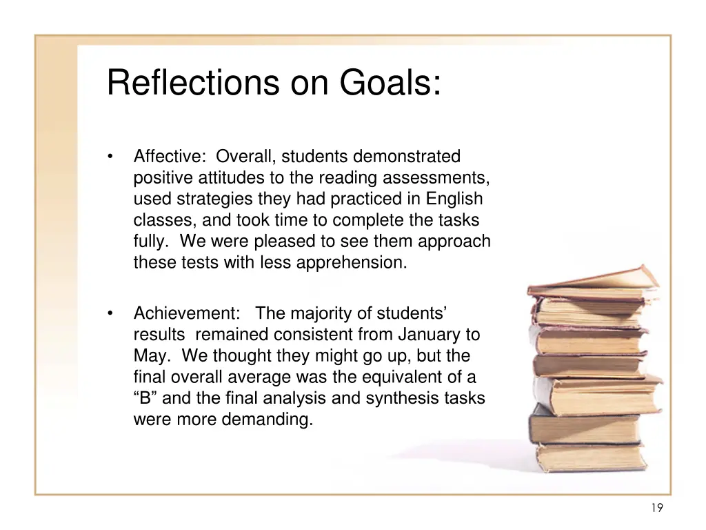 reflections on goals