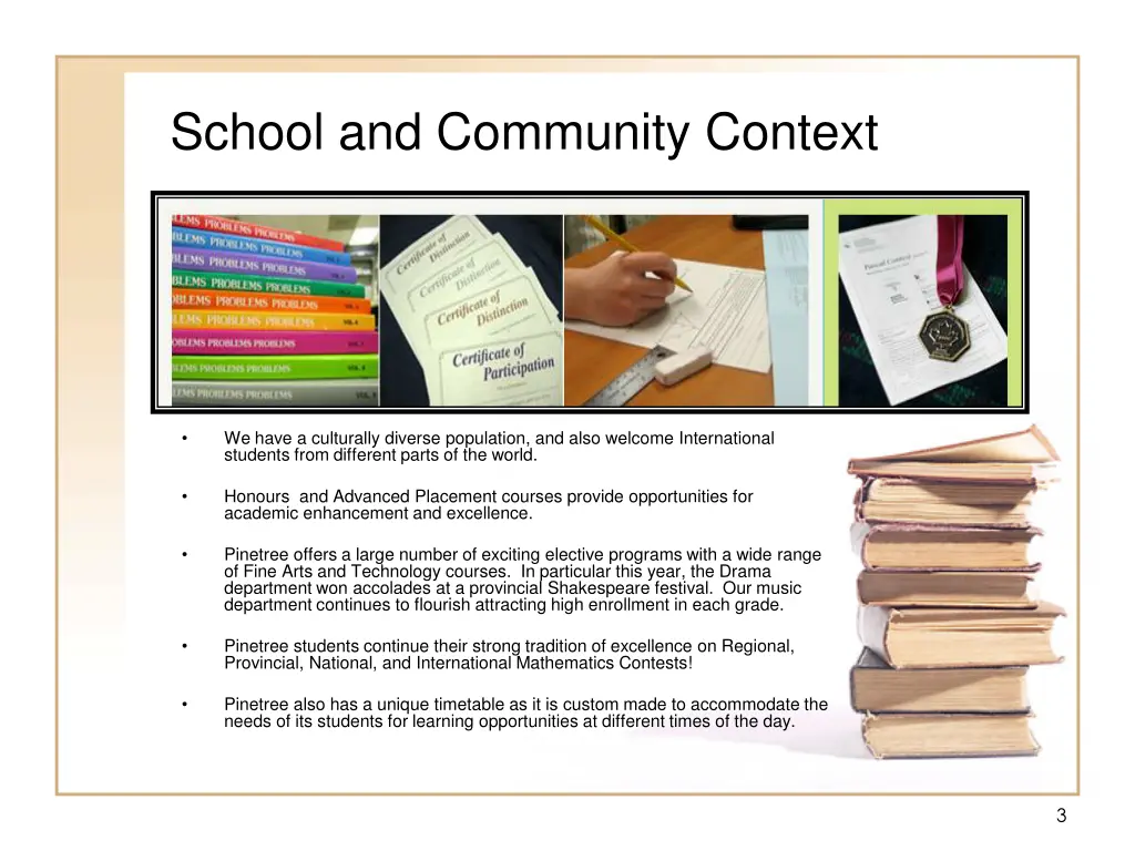 school and community context