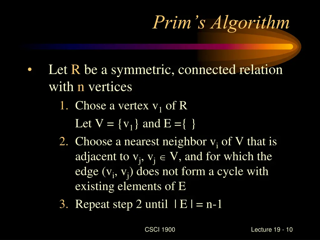 prim s algorithm