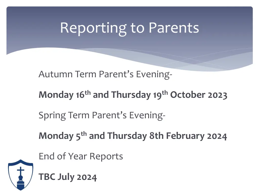 reporting to parents