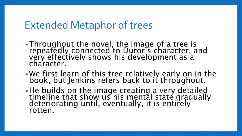 extended metaphor of trees 1