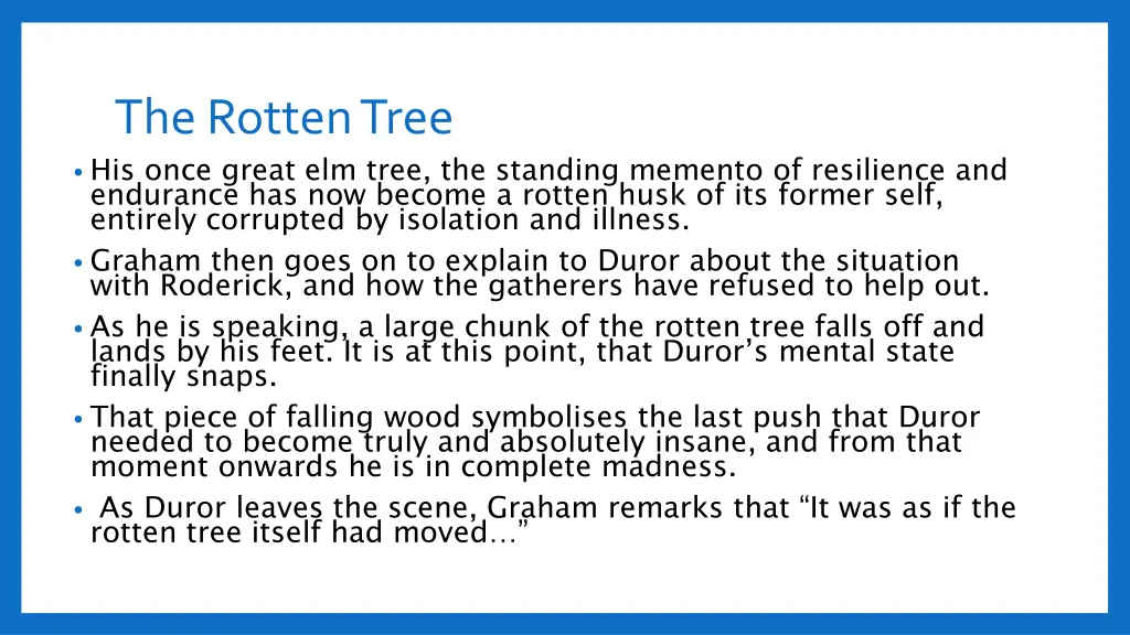 the rotten tree his once great elm tree