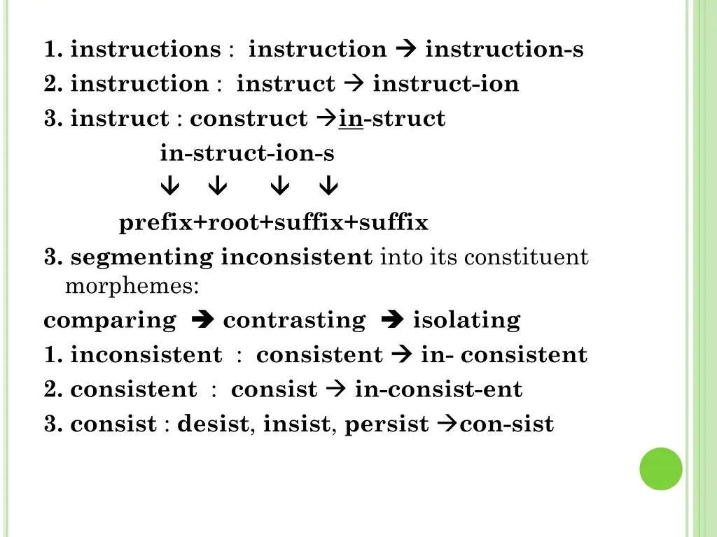 1 instructions instruction 2 instruction instruct