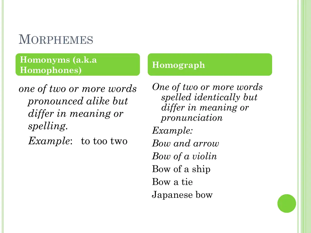 m orphemes 1