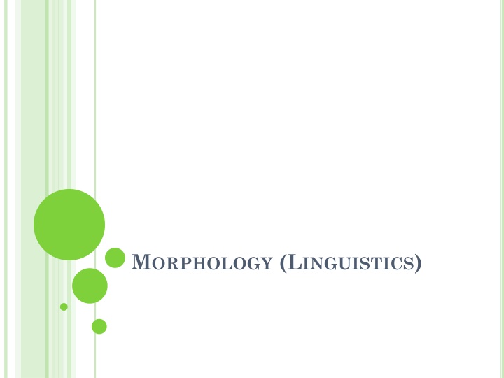 m orphology l inguistics