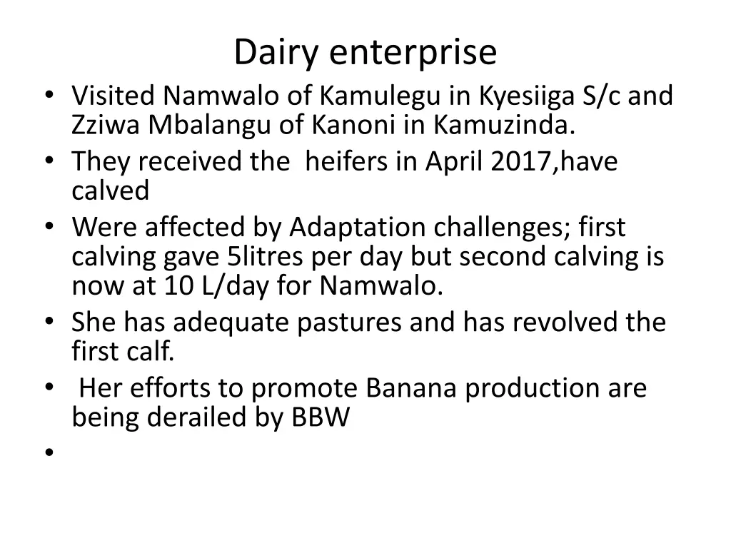 dairy enterprise