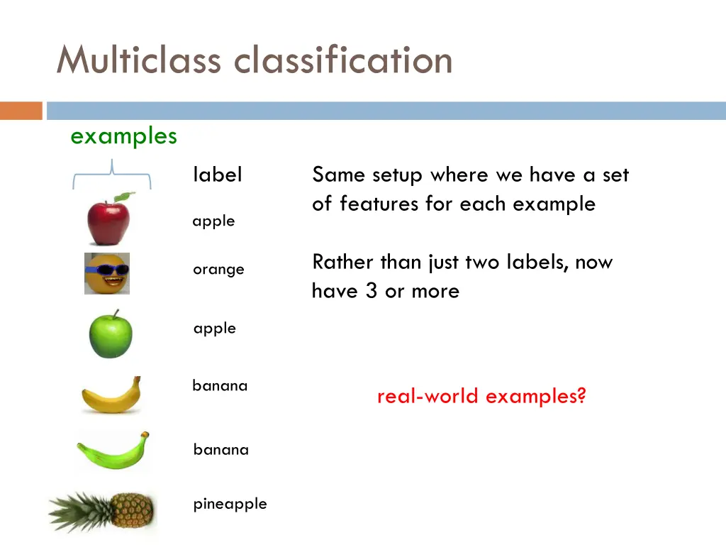 multiclass classification