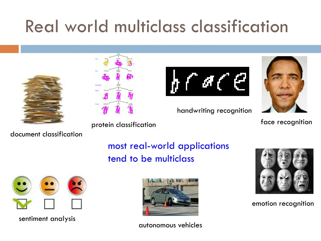 real world multiclass classification