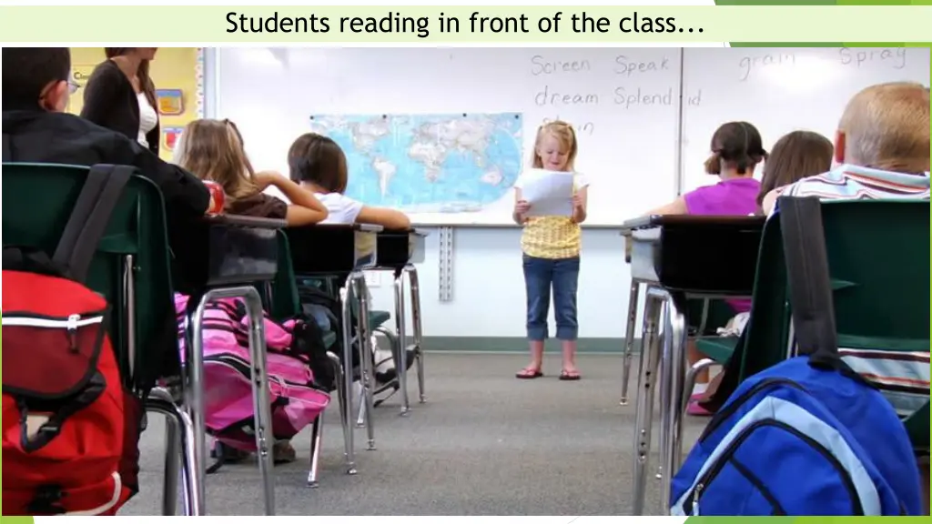 students reading in front of the class 1