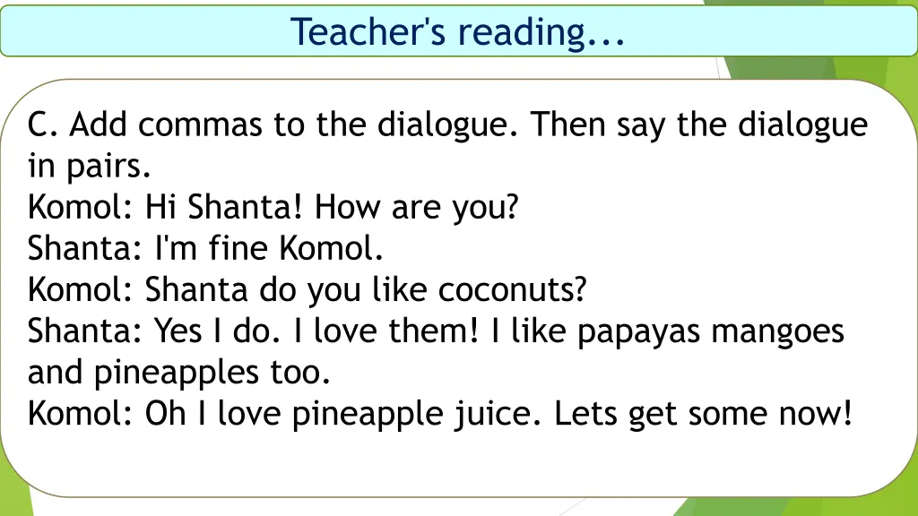 teacher s reading