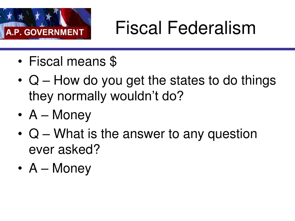 fiscal federalism