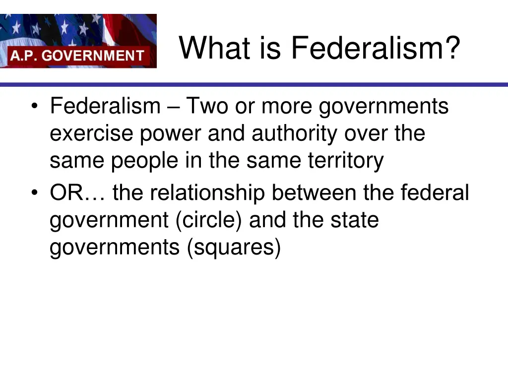 what is federalism