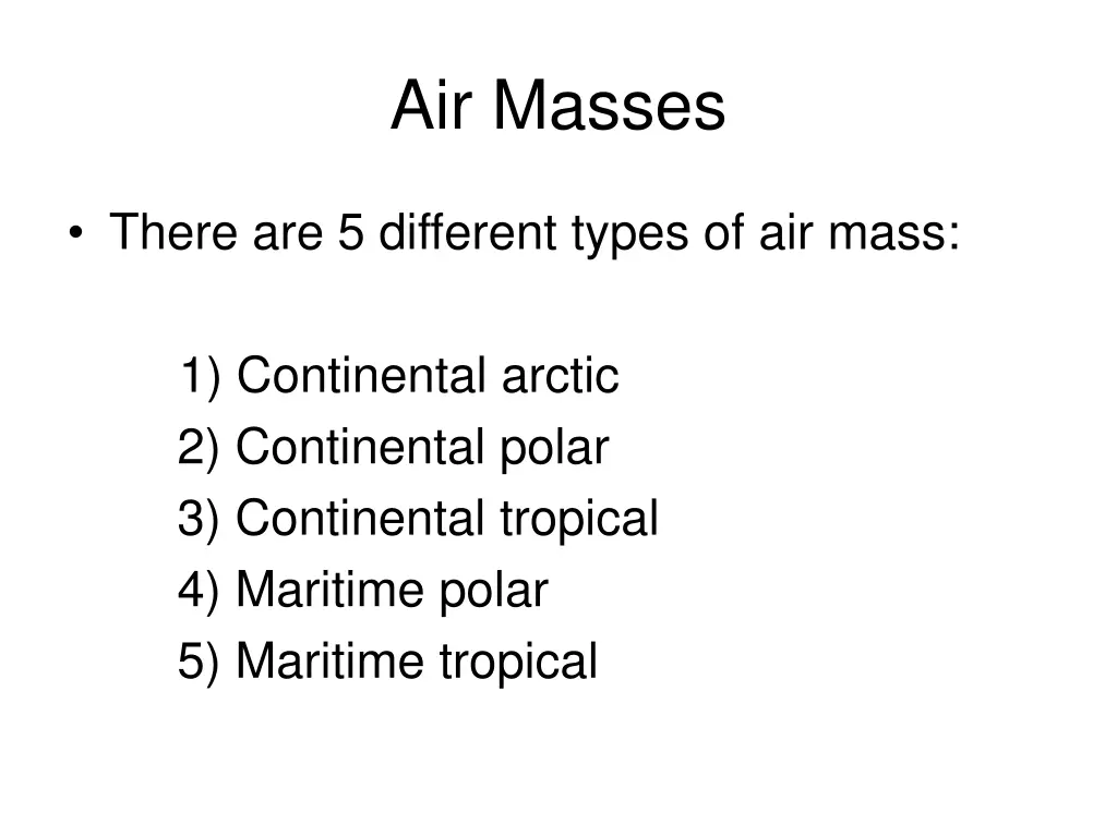 air masses 2