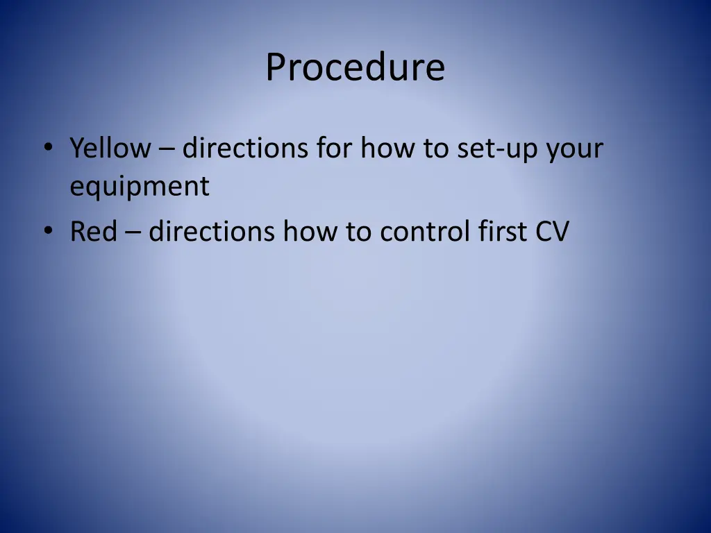 procedure 1