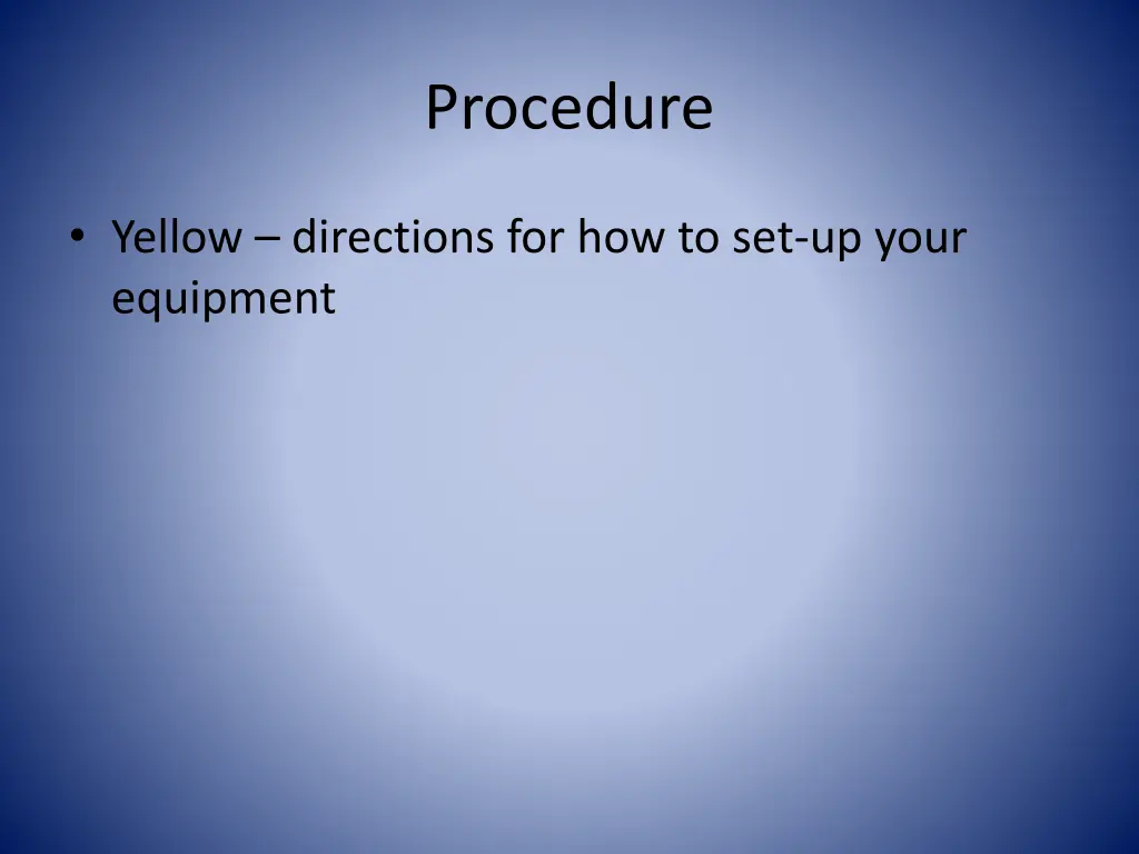 procedure