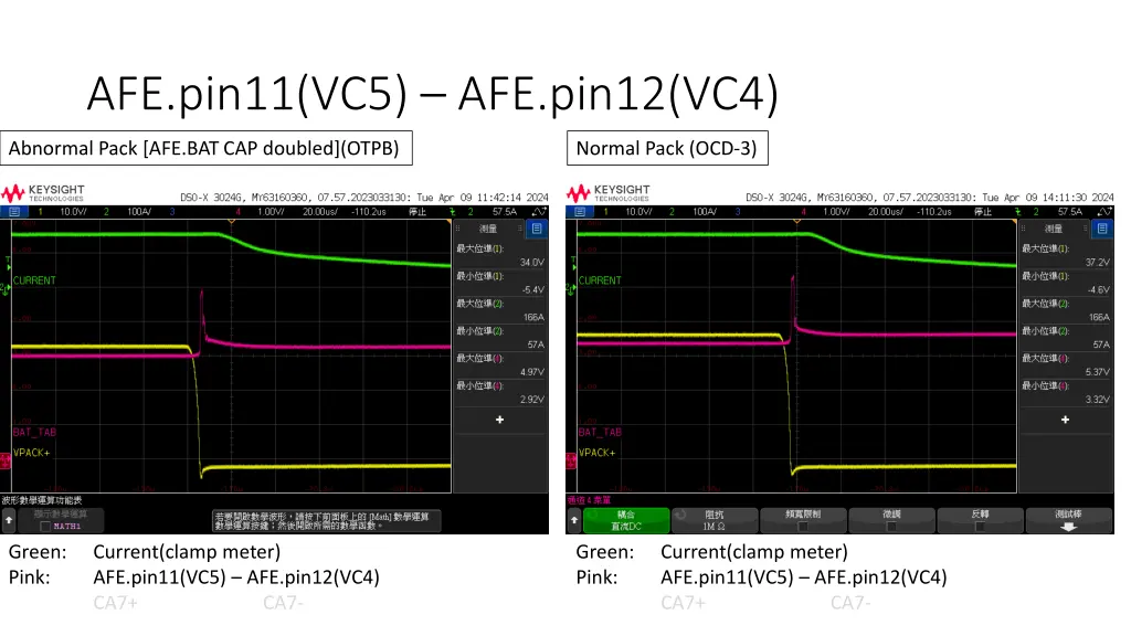 afe pin11 vc5 afe pin12 vc4