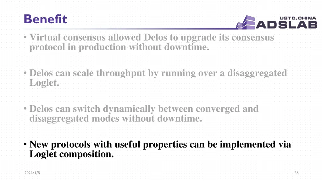 benefit virtual consensus allowed delos