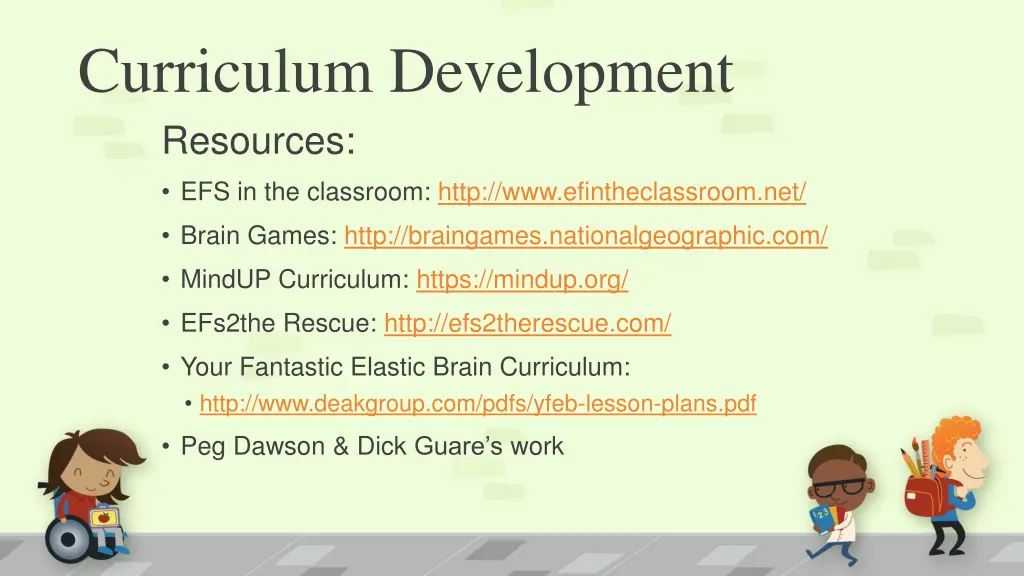 curriculum development resources