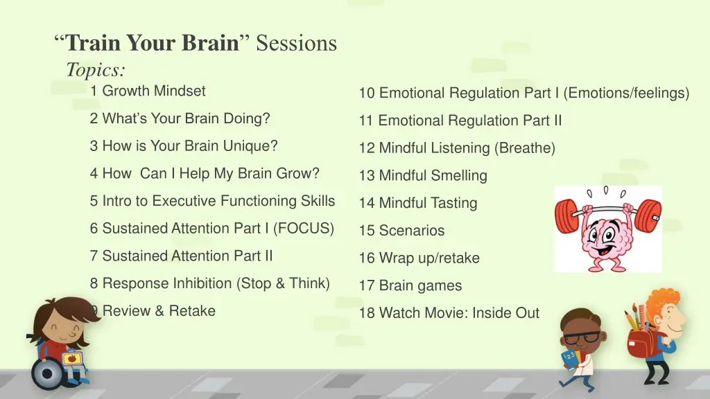 train your brain sessions topics 1 growth mindset