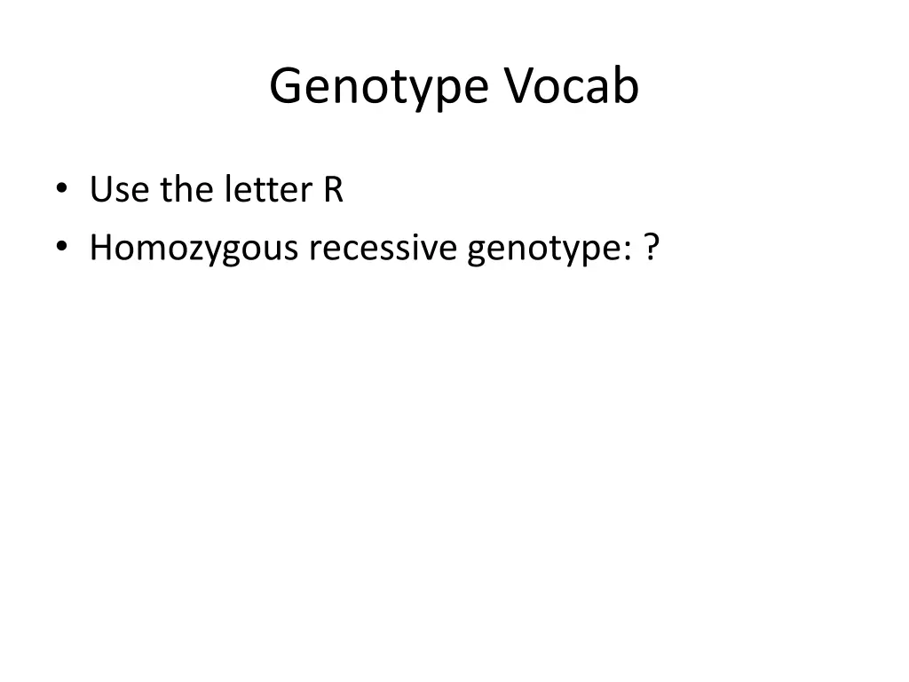 genotype vocab 1