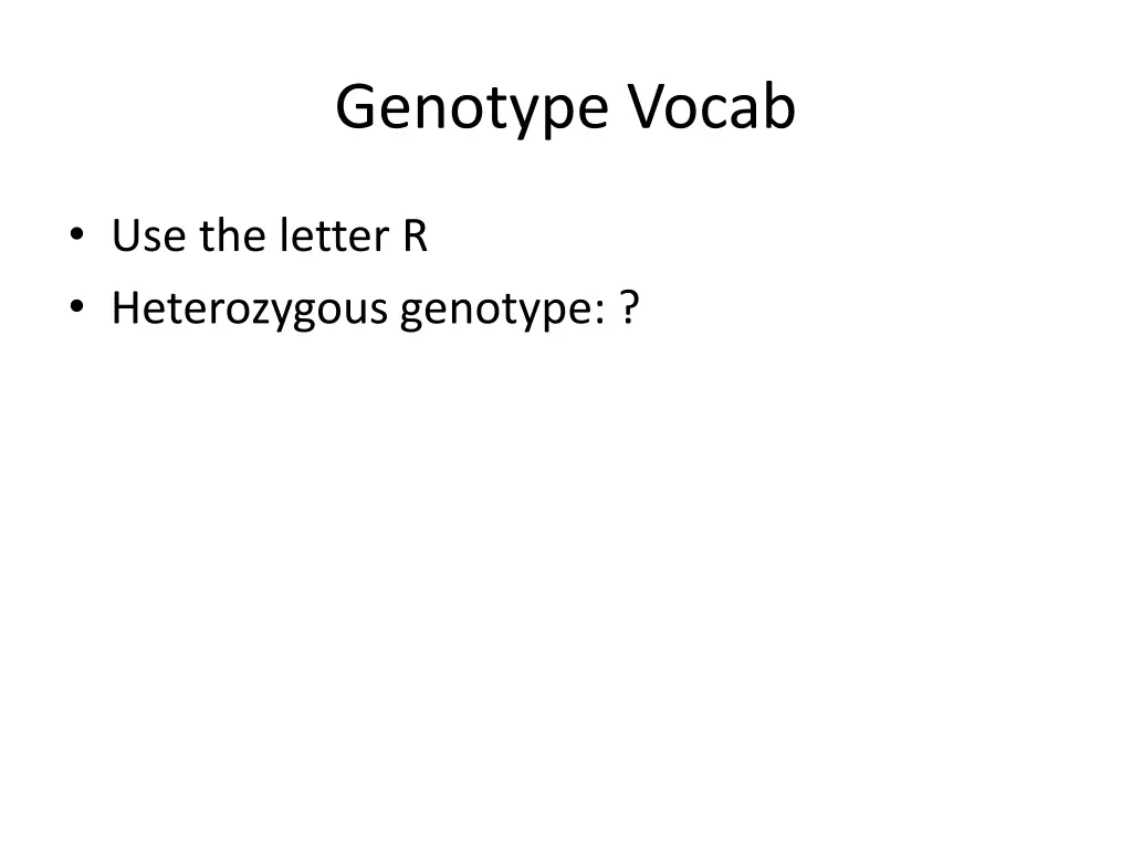 genotype vocab 2