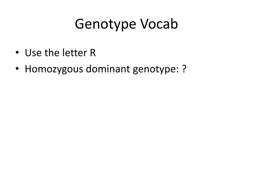 genotype vocab 3