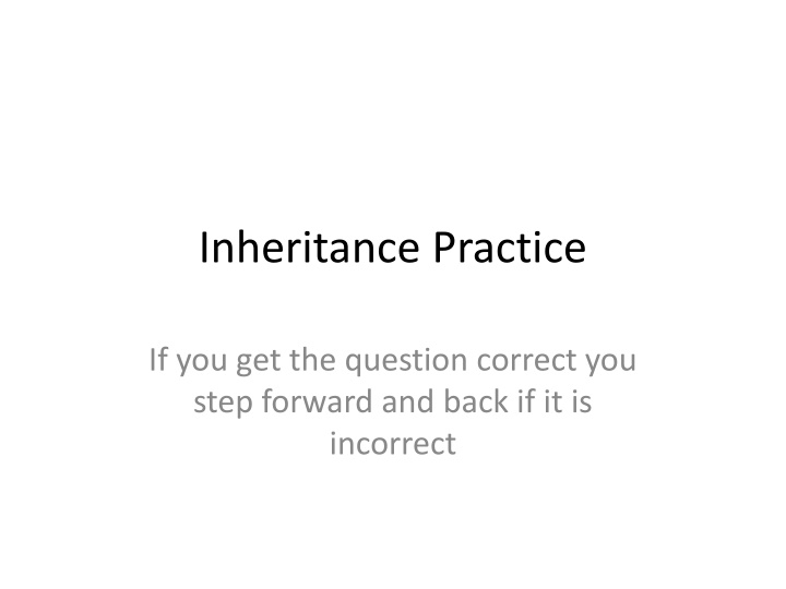 inheritance practice