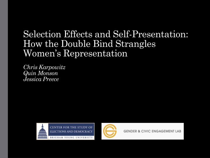 selection effects and self presentation